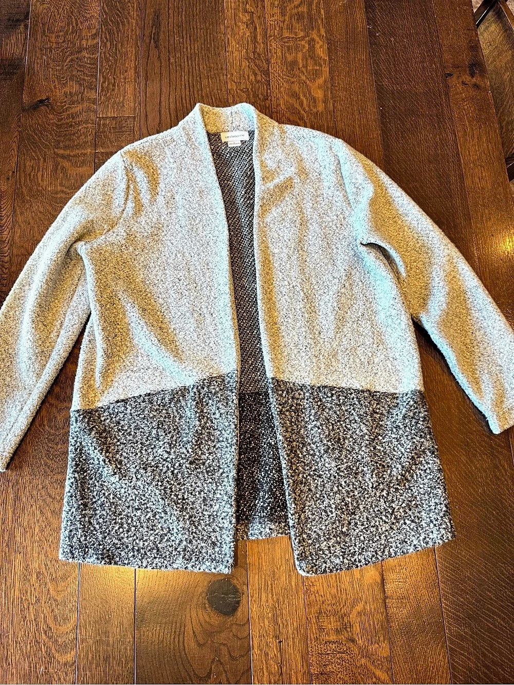 Liz Claiborne Color Block Open Front Cardigan Size Large